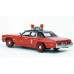 BR18157 HO Scale Brekina 1974 Dodge Monaco - Red/Black Chicago Fire Department