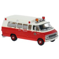 BR18304 HO Scale 1975 Dodge B200 Ambulance - Los Angeles Fire Dept. BR18304 HO Scale 1975 Dodge B200 Ambulance - Los Angeles Fire Dept.