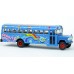 BR61334 HO Scale 1970 Dodge S600 School Bus - Hippie Flower Power