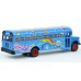 BR61334 HO Scale 1970 Dodge S600 School Bus - Hippie Flower Power