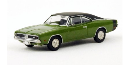 BR18002 HO Scale Brekina 1969 Dodge Charger R/T - Green/Black BR18002 HO Scale Brekina 1969 Dodge Charger R/T - Green/Black