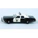 BR18159 HO Scale Brekina 1974 Dodge Monaco - Black/White California Highway Patrol