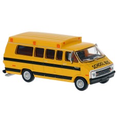 BR18310 HO Scale 1975 Dodge B200 School Bus - Yellow