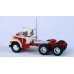 BRE86300 - HO Scale Brekina Dodge LCF CT-900 Tandem Axle Truck Tractor - White/Red