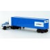 BRE86304 - HO Scale Brekina Dodge LCF CT-900 Tandem Axle Truck Tractor & 45' Trailer - White/Blue Chrysler Canada BRE86304 - HO Scale Brekina Dodge LCF CT-900 Tandem Axle Truck Tractor & 45' Trailer - White/Blue Chrysler Canada