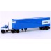 BRE86304 - HO Scale Brekina Dodge LCF CT-900 Tandem Axle Truck Tractor & 45' Trailer - White/Blue Chrysler Canada BRE86304 - HO Scale Brekina Dodge LCF CT-900 Tandem Axle Truck Tractor & 45' Trailer - White/Blue Chrysler Canada