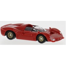 BR22901 HO Scale 1966 Ferrari 330P3 Spyder Sports Prototype Race Car - Red