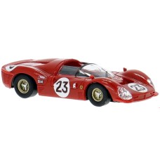 BR22903 HO Scale Brekina 1966 Ferrari 330P3 Spyder, Daytona, 1967, #23, L.Bandini/C.Amon
