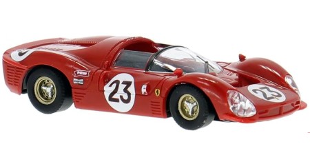 BR22903 HO Scale Brekina 1966 Ferrari 330P3 Spyder, Daytona, 1967, #23, L.Bandini/C.Amon