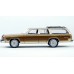 BR19630 HO Scale Brekina 1979 Ford LTD Country Squire Station Wagon - Metallic Gold