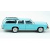 BR19631 HO Scale Brekina 1979 Ford LTD Country Squire Station Wagon - Light Blue