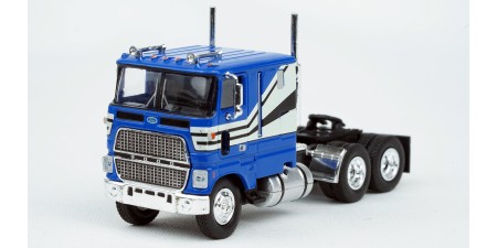 BR85855 HO Scale Brekina Ford CLT-9000 COE Truck Tractor Blue/White/Black