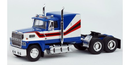 BR85877 HO Scale Brekina Ford LTL-9000 Truck Tractor Blue/White/Black