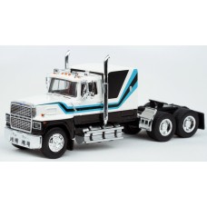 BR85878 HO Scale Brekina Ford LTL-9000 Truck Tractor White/Black/Blue