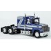 BR85880 HO Scale Brekina Ford LTL-9000 Truck Tractor Metallic Blue/Silver