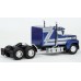 BR85880 HO Scale Brekina Ford LTL-9000 Truck Tractor Metallic Blue/Silver