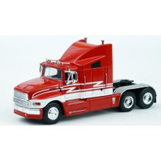 BR85901 HO Scale Brekina Ford Aeromax 120 (LTLA-9000) Truck Tractor Red/White Stripes