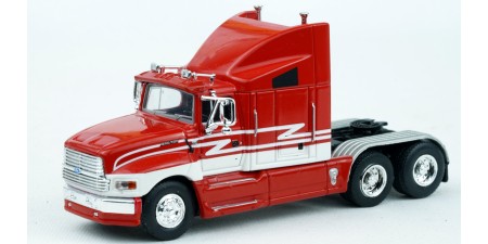BR85901 HO Scale Brekina Ford Aeromax 120 (LTLA-9000) Truck Tractor Red/White Stripes