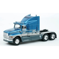BR85902 HO Scale Brekina Ford Aeromax 120 (LTLA-9000) Truck Tractor Metallic Blue/Gray Stripes