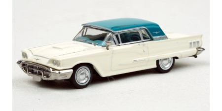 BR18200 HO Scale Brekina 1960 Ford Thunderbird - White/Blue