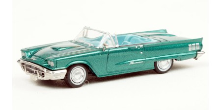 BR18201 HO Scale Brekina 1960 Ford Thunderbird Convertible - Metallic Green