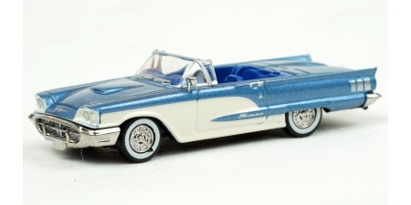 BR18204 HO Scale Brekina 1960 Ford Thunderbird - Metallic Blue/White
