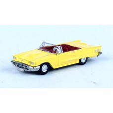 BR18206 HO Scale Brekina 1960 Ford Thunderbird - Yellow