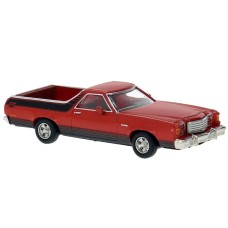 BR18225 HO Scale Brekina 1977 Ford Ranchero GT - Red/Black BR18225 HO Scale Brekina 1977 Ford Ranchero GT - Red/Black