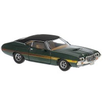 BR18325 HO Scale Brekina 1969 Ford Gran Torino Sport - Green/Black BR18325 HO Scale Brekina 1969 Ford Gran Torino Sport - Green/Black