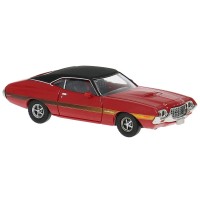 BR18326 HO Scale Brekina 1969 Ford Gran Torino Sport - Red/Black BR18326 HO Scale Brekina 1969 Ford Gran Torino Sport - Red/Black
