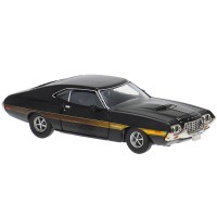 BR18327 HO Scale Brekina 1969 Ford Gran Torino Sport - Black BR18327 HO Scale Brekina 1969 Ford Gran Torino Sport - Black