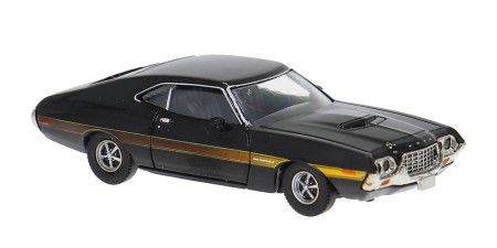 BR18327 HO Scale Brekina 1969 Ford Gran Torino Sport - Black BR18327 HO Scale Brekina 1969 Ford Gran Torino Sport - Black