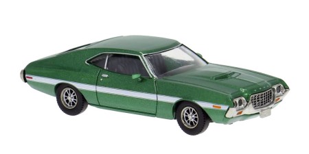 BR18330 HO Scale Brekina 1972 Ford Gran Torino Sport - Metallic Light Green BR18330 HO Scale Brekina 1972 Ford Gran Torino Sport - Metallic Light Green