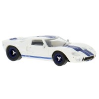 BR18551 HO Scale Brekina 1965 Ford GT40 - White/Blue Stripes BR18551 HO Scale Brekina 1965 Ford GT40 - White/Blue Stripes