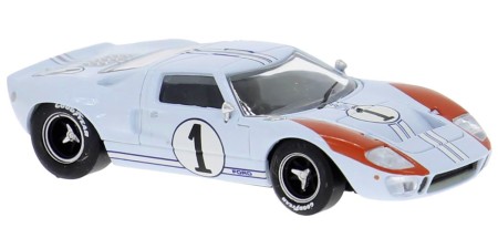 BR18554 HO Scale Brekina 1965/1966 Ford GT40 - Light Blue #1 BR18554 HO Scale Brekina 1965/1966 Ford GT40 - Light Blue #1