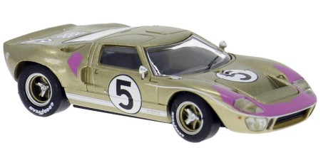 BR18556 HO Scale Brekina 1965/1966 Ford GT40 - Gold #5 BR18556 HO Scale Brekina 1965/1966 Ford GT40 - Gold #5