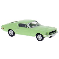 BR19620 HO Scale Brekina 1968 Ford Mustang GT Fastback - Light Green BR19620 HO Scale Brekina 1968 Ford Mustang GT Fastback - Light Green