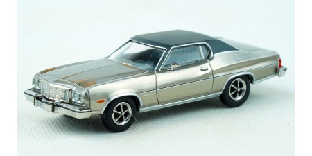 BR19734 HO Scale Brekina 1976 Ford Gran Torino - Metallic Silver