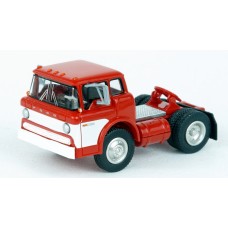 BR86325 HO Scale Brekina 1970 Ford C-Series COE Truck Tractor Red/White