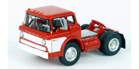 BR86325 HO Scale Brekina 1970 Ford C-Series COE Truck Tractor Red/White BR86325 HO Scale Brekina 1970 Ford C-Series COE Truck Tractor Red/White