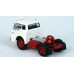 BR86326 HO Scale Brekina 1970 Ford C-Series COE Truck Tractor White/Red