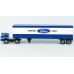 BR863268 HO Scale Brekina 1970 Ford C-Series COE Truck Tractor & 45; Trailer Blue/White - Ford Parts BR863268 HO Scale Brekina 1970 Ford C-Series COE Truck Tractor & 45; Trailer Blue/White - Ford Parts