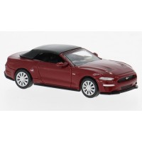 PCX870565 HO Scale Minichamps 2020 Ford Mustang 5.0 Convertible - Metallic Dark Red PCX870565 HO Scale Minichamps 2020 Ford Mustang 5.0 Convertible - Metallic Dark Red