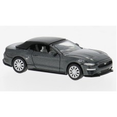 PCX870567 HO Scale Minichamps 2020 Ford Mustang 5.0 Convertible - Metallic Dark Gray