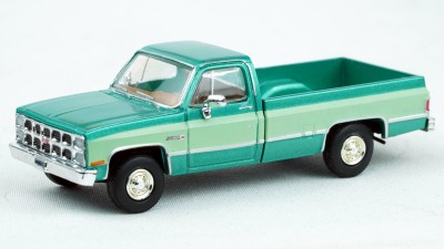 BR19650 - Brekina HO 1981 GMC Sierra Grande Pickup - Green Two Tone