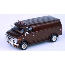 BR18252 - Brekina HO 1983 GMC Vandura Custom Van - Metallic Brown