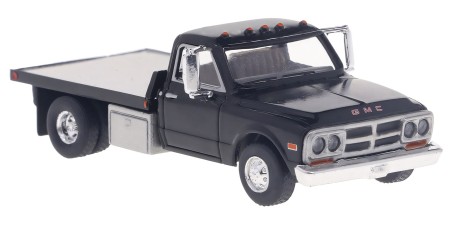 BR19669 - Brekina HO 1968 GMC Sierra Grande Flatbed Truck - Black
