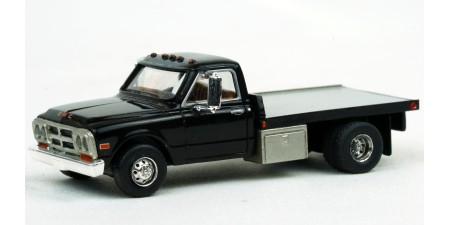 BR19669 - Brekina HO 1968 GMC Sierra Grande Flatbed Truck - Black