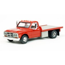 BR19670 - Brekina HO 1968 GMC Sierra Grande Flatbed Truck - Red