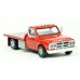 BR19670 - Brekina HO 1968 GMC Sierra Grande Flatbed Truck - Red